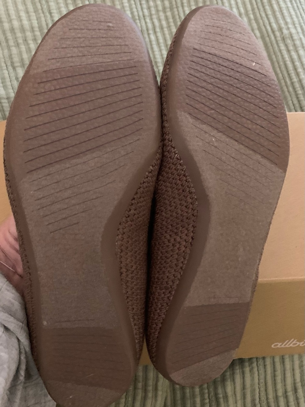 allbirds Brown Knit Ballet Flats - Women’s Slip-On - Picture 4 of 6